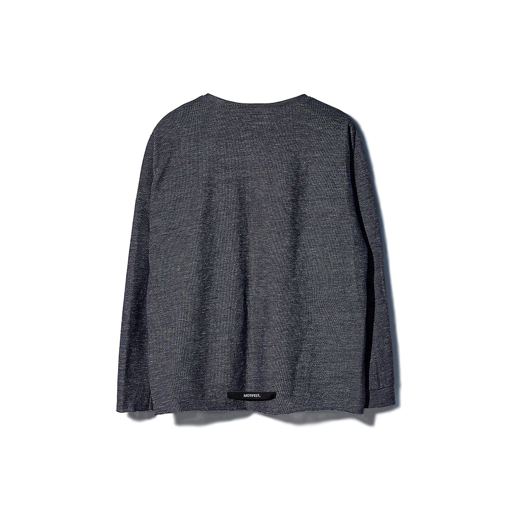 [MOTIFEST] Garments Long Sleeve Sweat Shirt ( Navy )