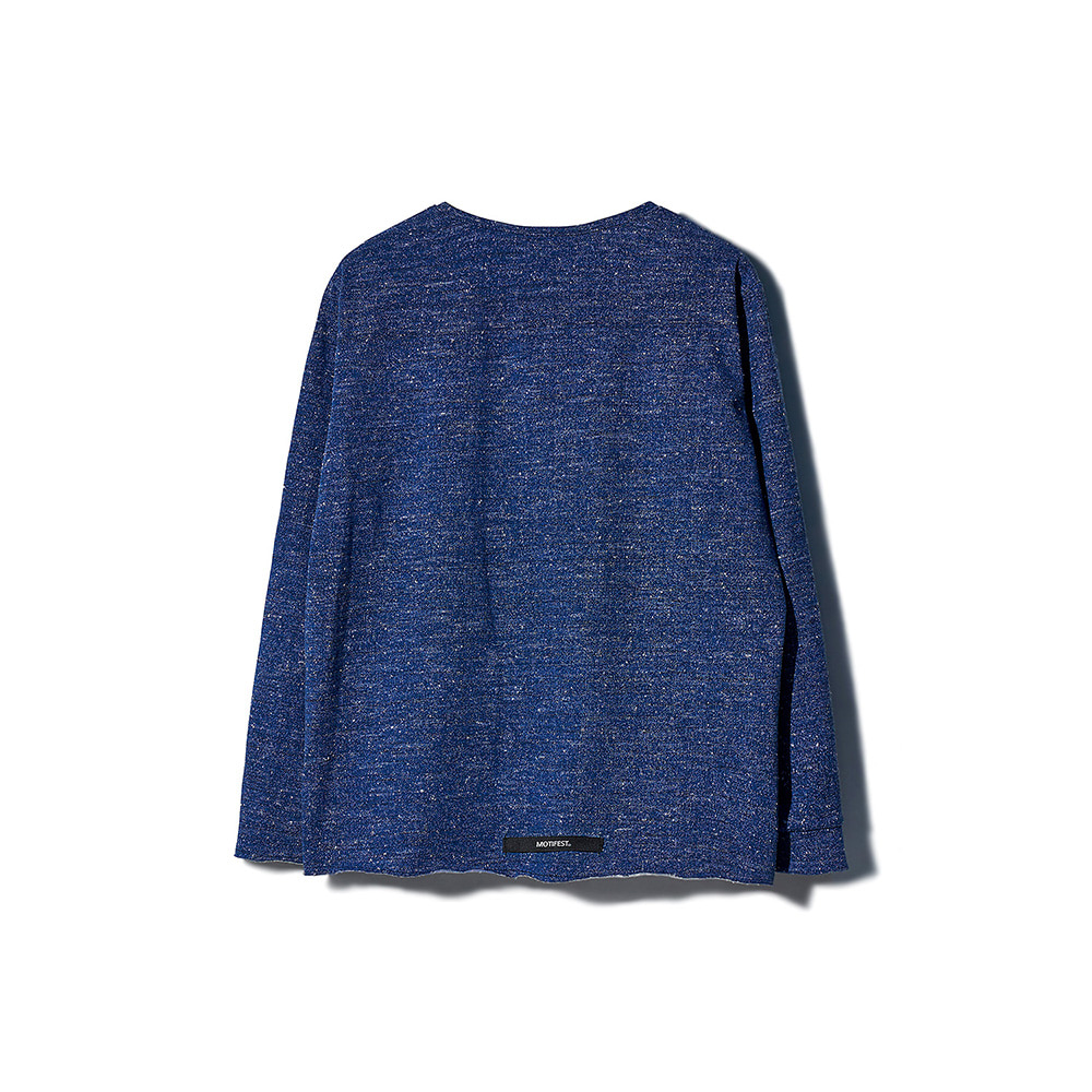 [MOTIFEST] Garments Long Sleeve Sweat Shirt ( Blue )